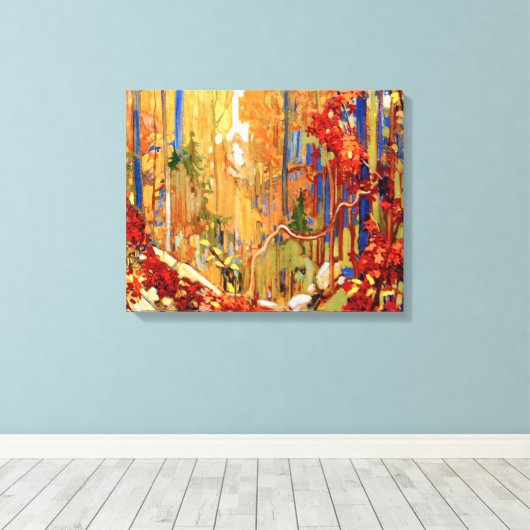 Tom Thomson - Herfstkrans Canvas Afdruk (Insitu (Houten vloer))