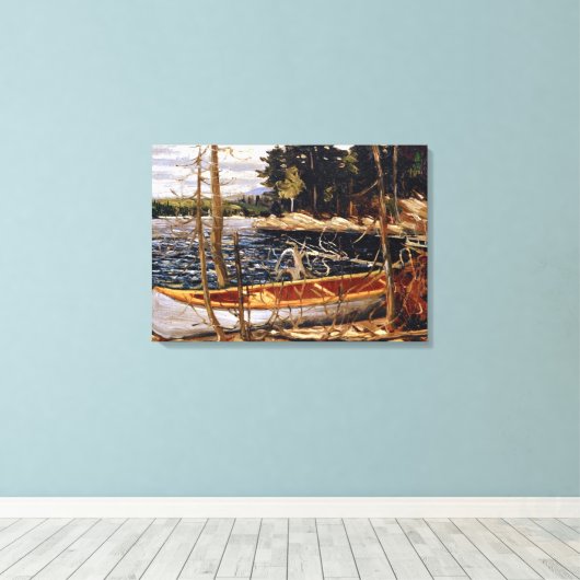Tom Thomson - Het kanaal Canvas Afdruk (Insitu (Houten vloer))
