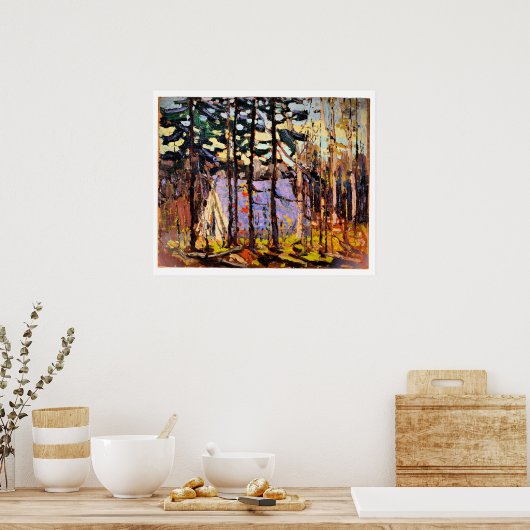 Tom Thomson - Kunstenkamp, Canoe Lake Poster (Keuken)
