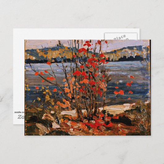 Tom Thomson - Lake en Red Tree Briefkaart (Voorkant / Achterkant)