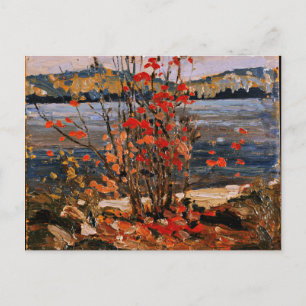 Tom Thomson - Lake en Red Tree Briefkaart