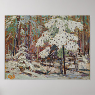Tom Thomson Landscape die sneeuw schildert in de B Poster