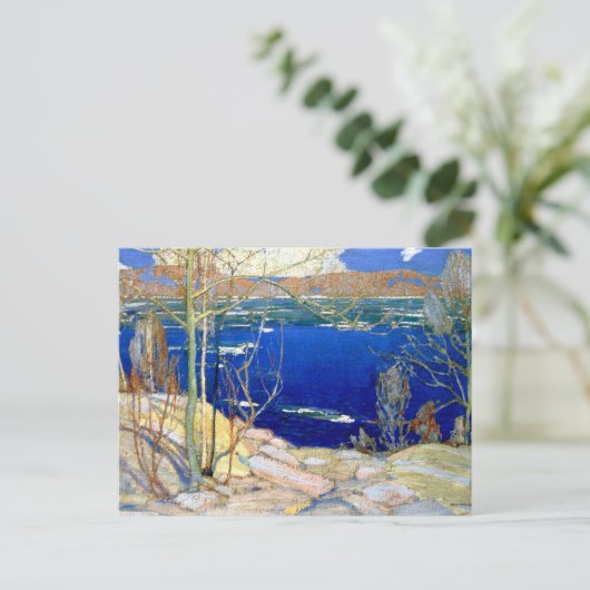 Tom Thomson - Lente-ijs Briefkaart (Staand voorkant)