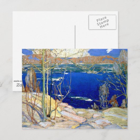 Tom Thomson - Lente-ijs Briefkaart (Voorkant / Achterkant)