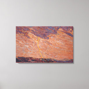 Tom Thomson - LIGHTNING CANOE LAKE 1915 Canvas Afdruk