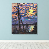 Tom Thomson - Maneschijn Canvas Afdruk (Insitu (Houten vloer))