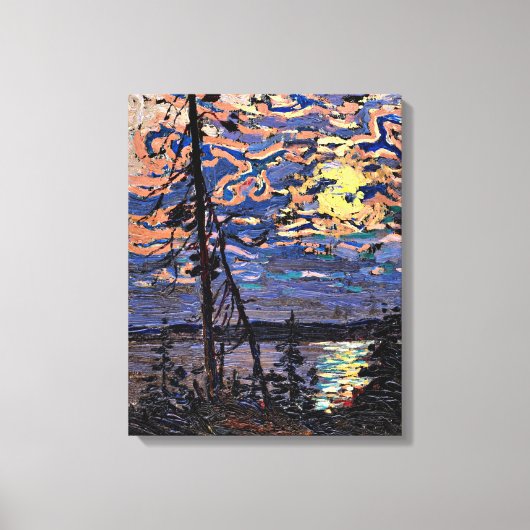 Tom Thomson - Moonlight Canvas Afdruk (Voorkant)