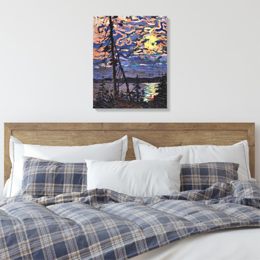 Tom Thomson - Moonlight Canvas Afdruk (Insitu (Slaapkamer))