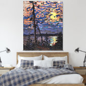 Tom Thomson - Moonlight Canvas Afdruk (Insitu (Slaapkamer))