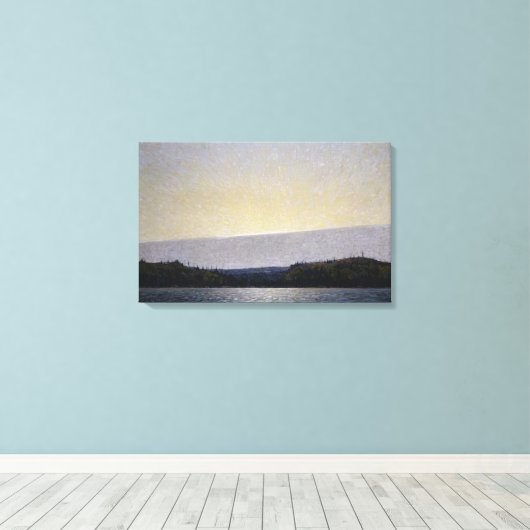 Tom Thomson - Morning Cloud 1913 Canvas Afdruk (Insitu (Houten vloer))