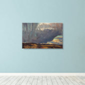 Tom Thomson - NADERENDE SNEEUWSTORM 1915 Canvas Afdruk (Insitu (Houten vloer))