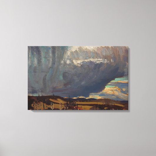 Tom Thomson - NADERENDE SNEEUWSTORM 1915 Canvas Afdruk (Voorkant)