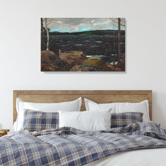Tom Thomson - NOORDELIJK MEER 1913 Canvas Afdruk (Insitu (Slaapkamer))