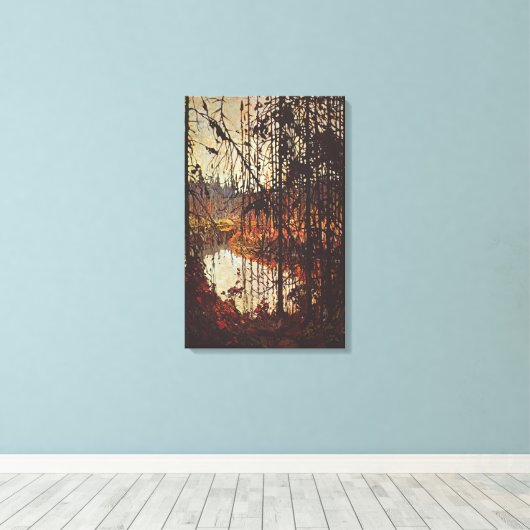 Tom Thomson - NORTHERN RIVER 1915 Canvas Afdruk (Insitu (Houten vloer))