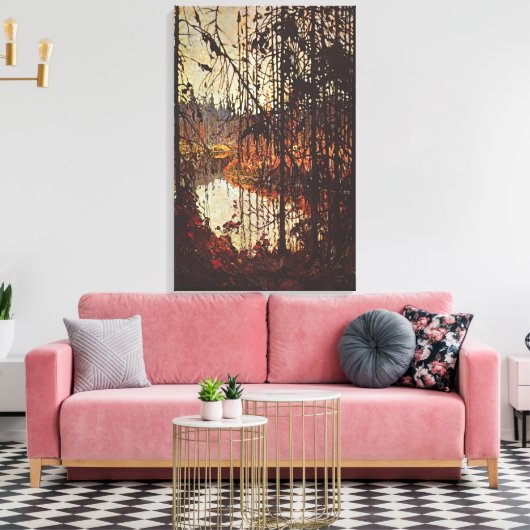 Tom Thomson - NORTHERN RIVER 1915 Canvas Afdruk (Insitu (Woonkamer))