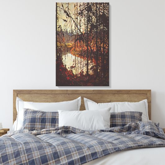 Tom Thomson - NORTHERN RIVER 1915 Canvas Afdruk (Insitu (Slaapkamer))