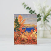 Tom Thomson Painting Autumn Foliage Ontario Land P Briefkaart (Staand voorkant)