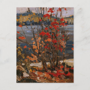  Tom Thomson Painting Lake en Red Tree Ontario P Briefkaart