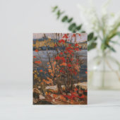 Tom Thomson Painting Lake en Red Tree Ontario P Briefkaart (Staand voorkant)