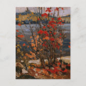 Tom Thomson Painting Lake en Red Tree Ontario P Briefkaart (Voorkant)