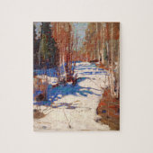 Tom Thomson Painting Path Behind Mowat Lodge Legpuzzel (Verticaal)