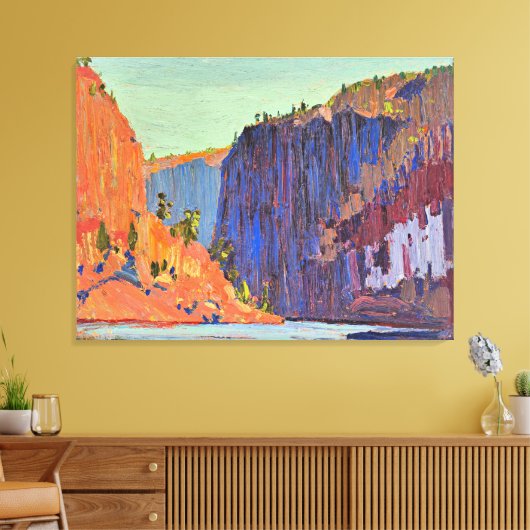 Tom Thomson - Petawawa Gorges Canvas Afdruk (Insitu (Woonkamer))