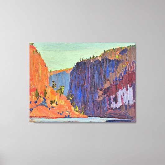 Tom Thomson - Petawawa Gorges Canvas Afdruk (Voorkant)