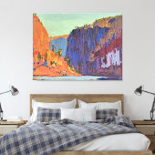 Tom Thomson - Petawawa Gorges Canvas Afdruk (Insitu (Slaapkamer))