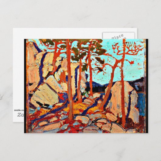 Tom Thomson - Pine Cleft Rocks Briefkaart (Voorkant / Achterkant)