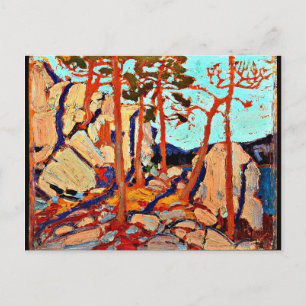 Tom Thomson - Pine Cleft Rocks Briefkaart