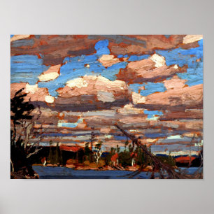 Tom Thomson - Ragged Lake, fijne kunst Poster