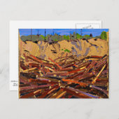 Tom Thomson - Sandbank met Logs Briefkaart (Voorkant / Achterkant)