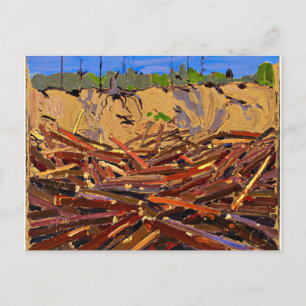 Tom Thomson - Sandbank met Logs Briefkaart