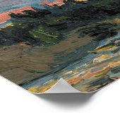 Tom Thomson schilder Sunset Canoe Lake Onatario Poster (Hoek)