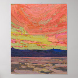 Tom Thomson schilder Sunset Ontario Landschap Poster