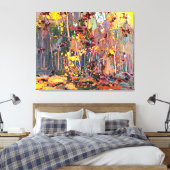 Tom Thomson-schilderij,  Maple Saplings Canvas Afdruk (Insitu (Slaapkamer))