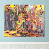 Tom Thomson-schilderij,  Maple Saplings Canvas Afdruk (Insitu (Houten vloer))