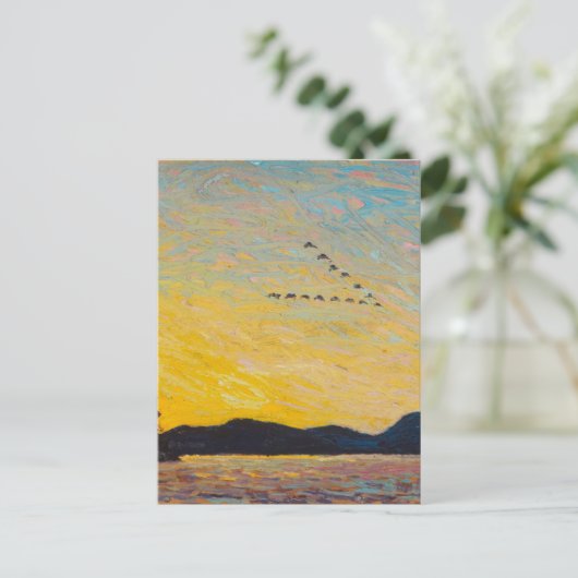 Tom Thomson schildert  Canadees landschap Po Briefkaart (Staand voorkant)