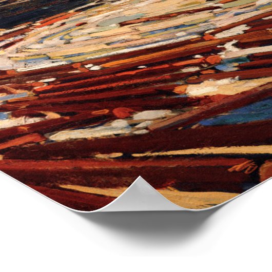 Tom Thomson schildert het Canadese landschap van d Poster (Hoek)