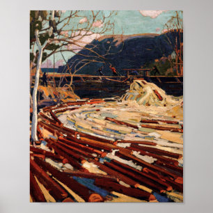 Tom Thomson schildert het Canadese landschap van d Poster