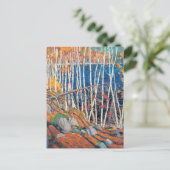 Tom Thomson schildert in het noordpoolgebied Briefkaart (Staand voorkant)