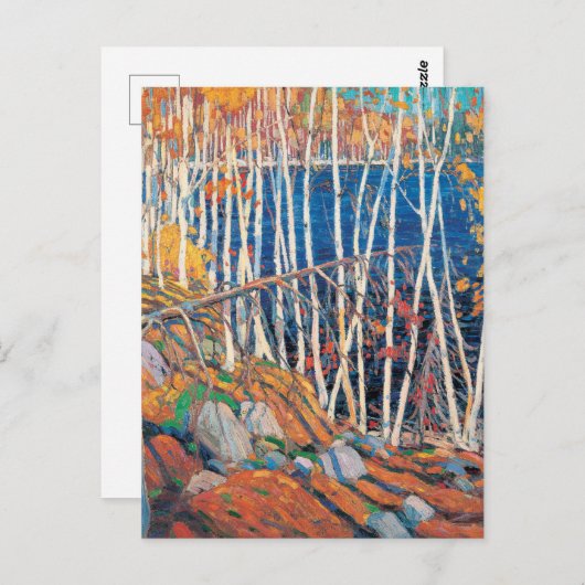 Tom Thomson schildert in het noordpoolgebied Briefkaart (Voorkant / Achterkant)