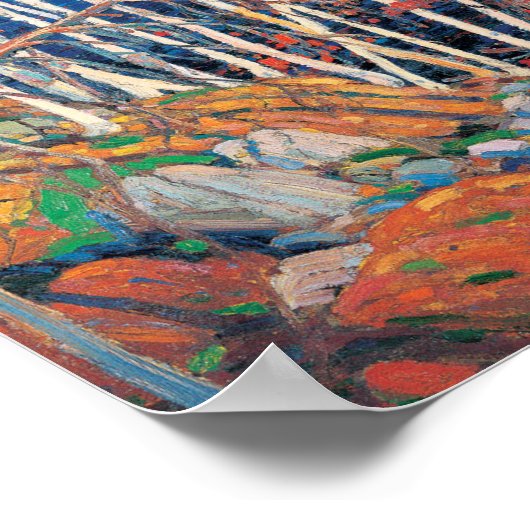 Tom Thomson schildert in het noordpoolgebied Poster (Hoek)