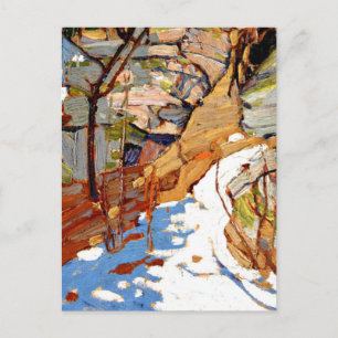 Tom Thomson - Snow en Rocks Briefkaart