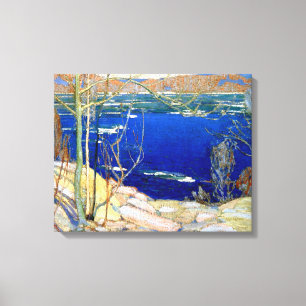 Tom Thomson - Spring Ice Canvas Afdruk