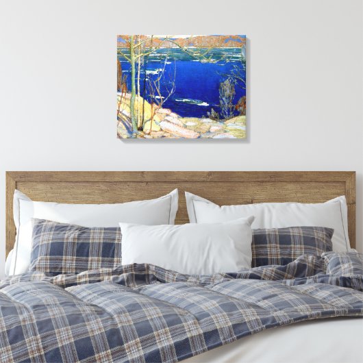 Tom Thomson - Spring Ice Canvas Afdruk (Insitu (Slaapkamer))