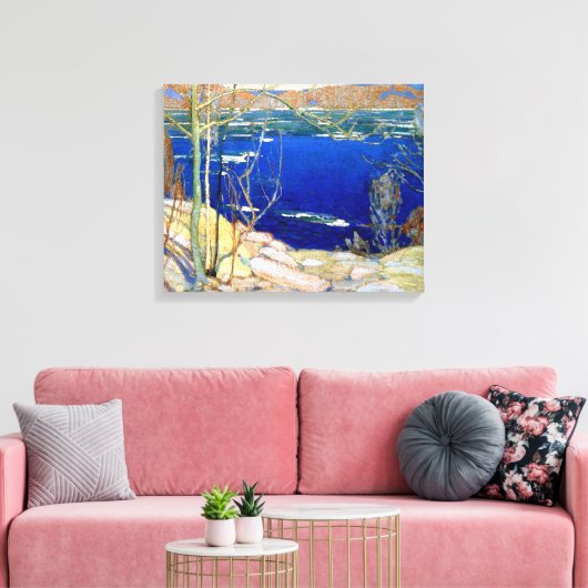Tom Thomson - Spring Ice Canvas Afdruk (Insitu (Woonkamer))