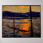 Tom Thomson - Sunset, Canoe Lake Poster (Voorkant)