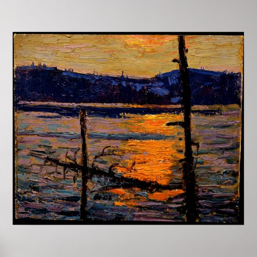 Tom Thomson - Sunset, Canoe Lake Poster (Voorkant)