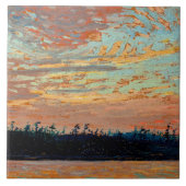 Tom Thomson - Sunset Sky, Tegeltje (Voorkant)
